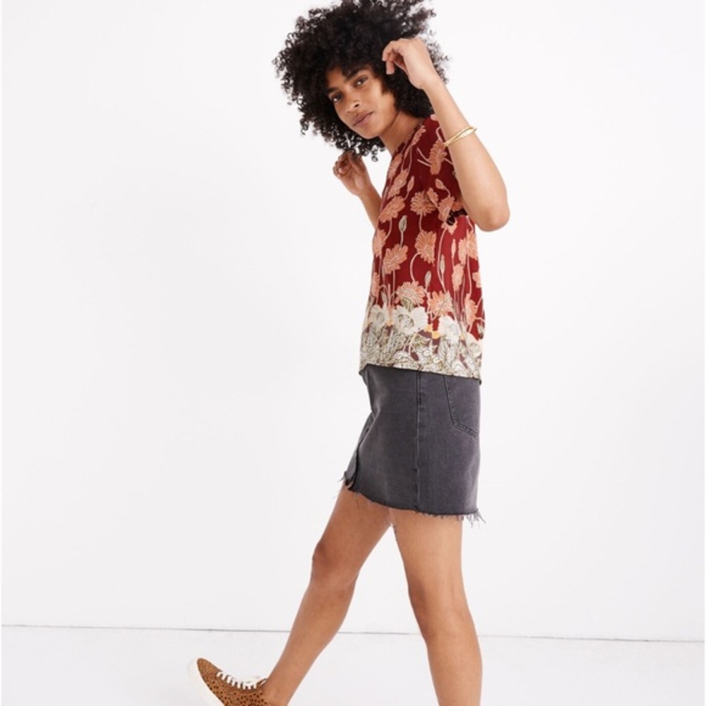 Madewell 100% Silk Top Size Medium